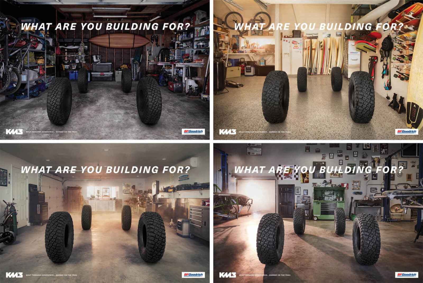 BFGoodrich KM3. What Are You Building For? print campaign